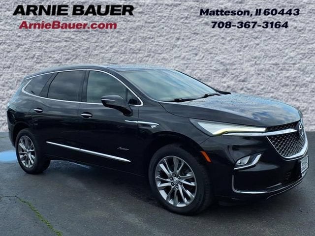 2023 Buick Enclave Avenir in Ebony Twilight Metallic — front three-quarter view
