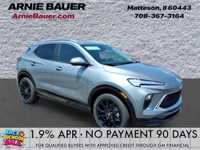 2026 Buick Encore GX Sport Touring in Moonstone Gray Metallic — front three-quarter view